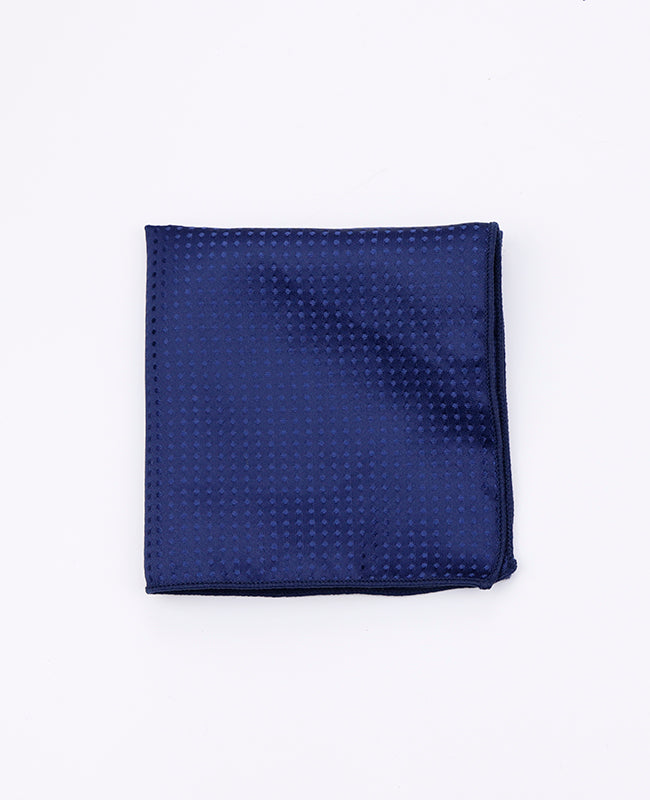 Blaues Einstecktuch mit Punkten aus Polyester «Louis»