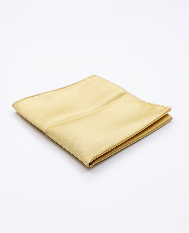 Pochette de Costume Jaune n°2 en Polyester «Anatole»