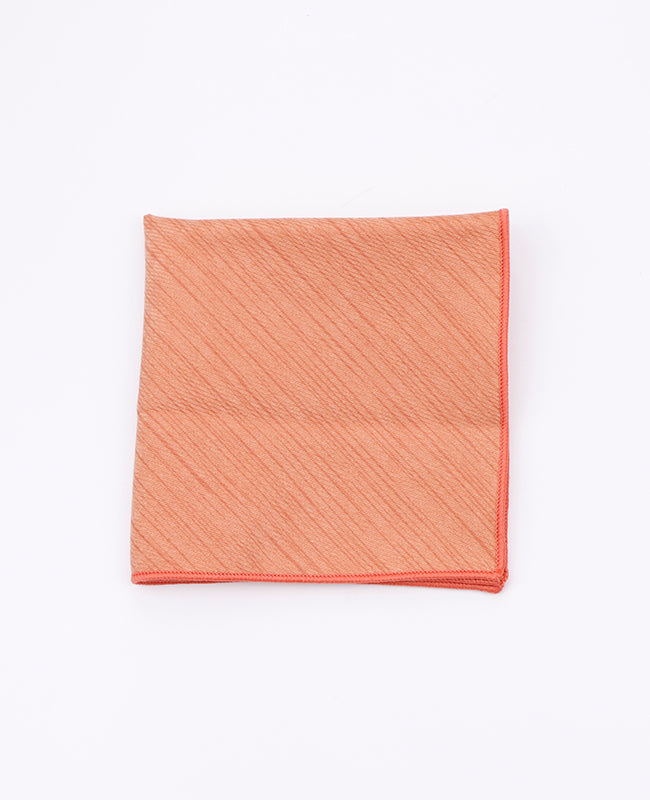 Orangefarbenes Einstecktuch aus Polyester | Augustin - Unipap's