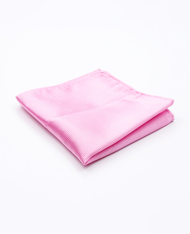 Rosafarbenes Einstecktuch aus Polyester | Georges - Unipap's