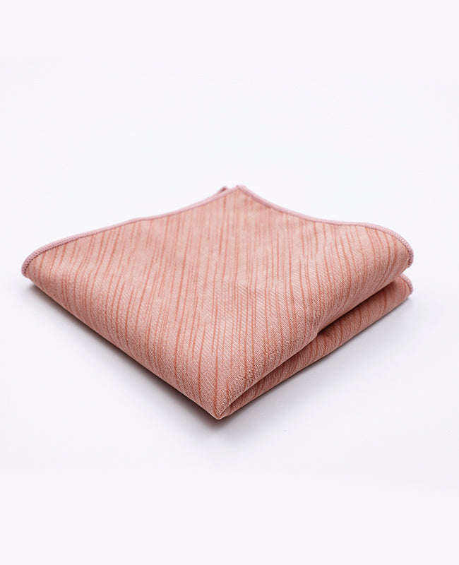 Rosa Einstecktuch aus Polyester | Augustin - Unipap's