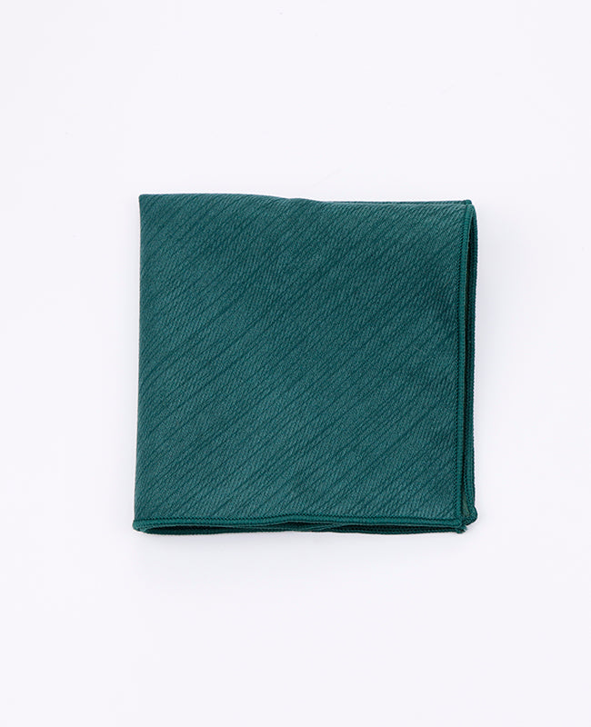 Grünes Einstecktuch Nr. 1 aus Polyester | Augustin - Unipap's