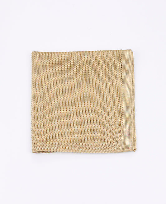 Pochette de Costume Doré en Tricot «Léon»