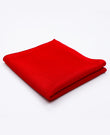 Rotes Einstecktuch n°2 aus Strick «Léon»