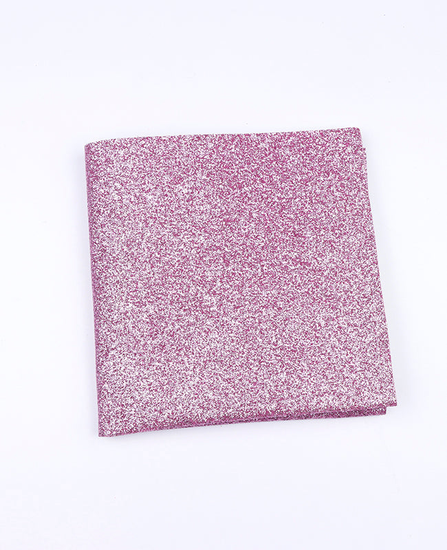 Einstecktuch mit rosa Pailletten Nr. 3 aus Polyester «Olive»