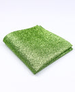 Einstecktuch mit grünen Pailletten Nr. 2 aus Polyester «Olive»