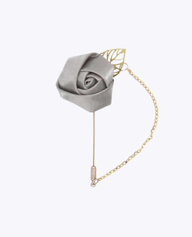 Blumenanstecker Grau Herren «Alfred»