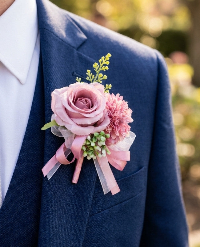 Ansteckblume Violett Herren «Valentin»
