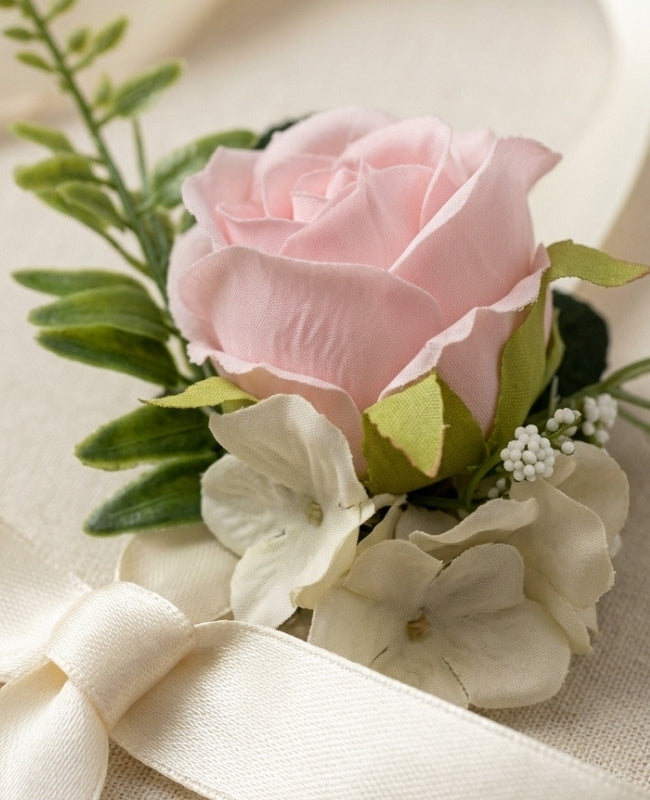 Blumen-Armband Rosa Damen "Gabriel"