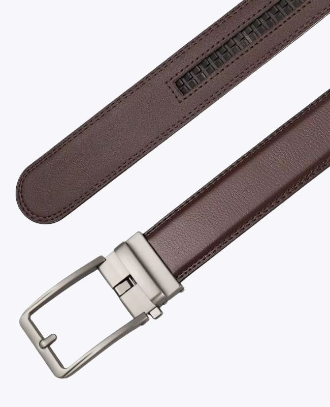 Anzuggürtel Braun Herren Leder ohne Löcher "Henri"