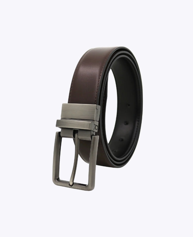 Gürtel Braun und Schwarz Herren Wendbar Leder "Constant"