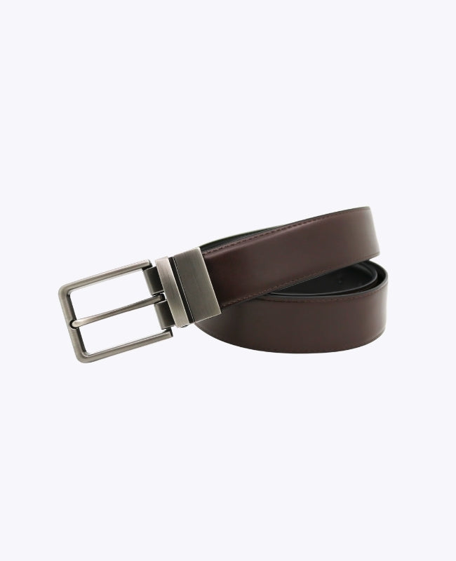 Wendegürtel Braun und Schwarz Herren Leder "Constant"