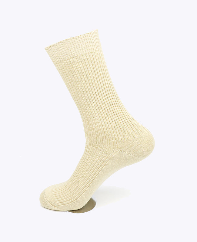 Socken Beige n°2 Herren Baumwolle «Maurice»