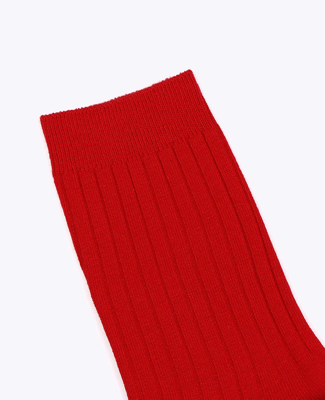 Herrensocken Rot n°1 aus Baumwolle «Maurice»