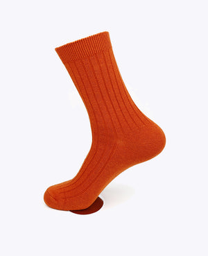 Herrensocken Terracotta n°1 aus Baumwolle «Maurice»