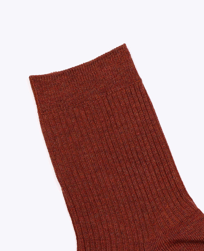 Herrensocken Terracotta n°3 aus Baumwolle «Maurice»