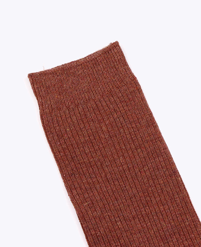 Herrensocken Terracotta n°4 aus Baumwolle «Maurice»