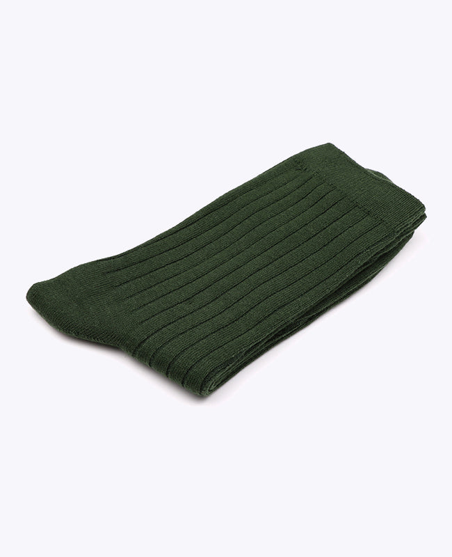 Herrensocken Grün n°5 aus Baumwolle «Maurice»