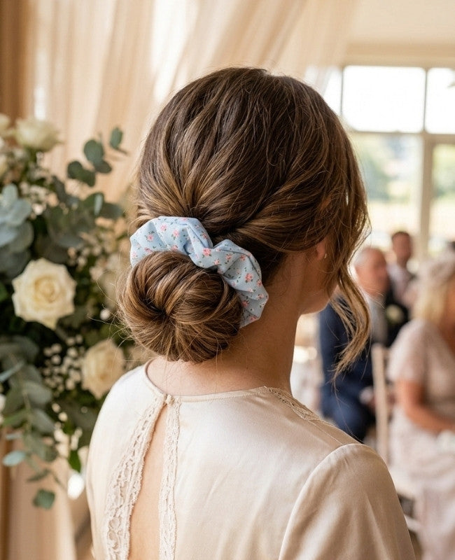 Scrunchie Liberty Blau Nr. 1 Damen «Suzanne»