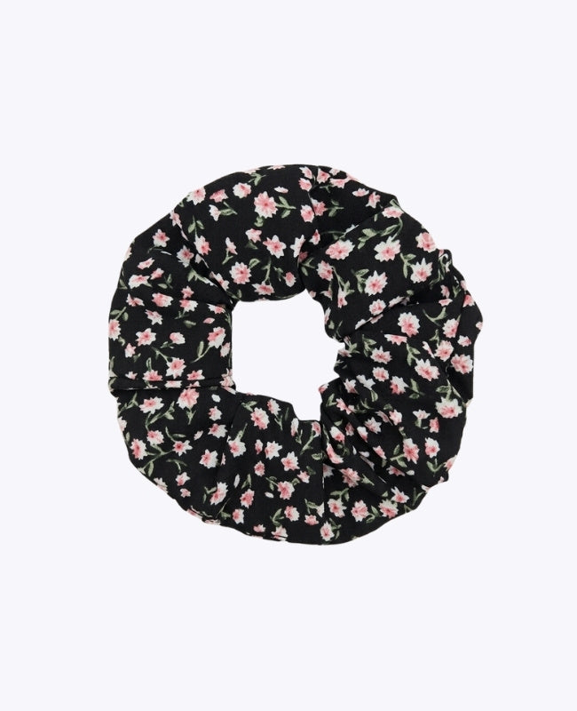 Scrunchie Liberty Schwarz n°3 Damen «Suzanne»