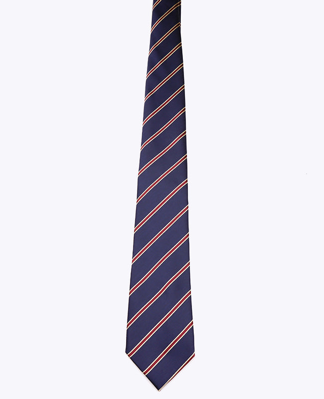Krawatte Blau gestreift Herren Polyester «Edmond»