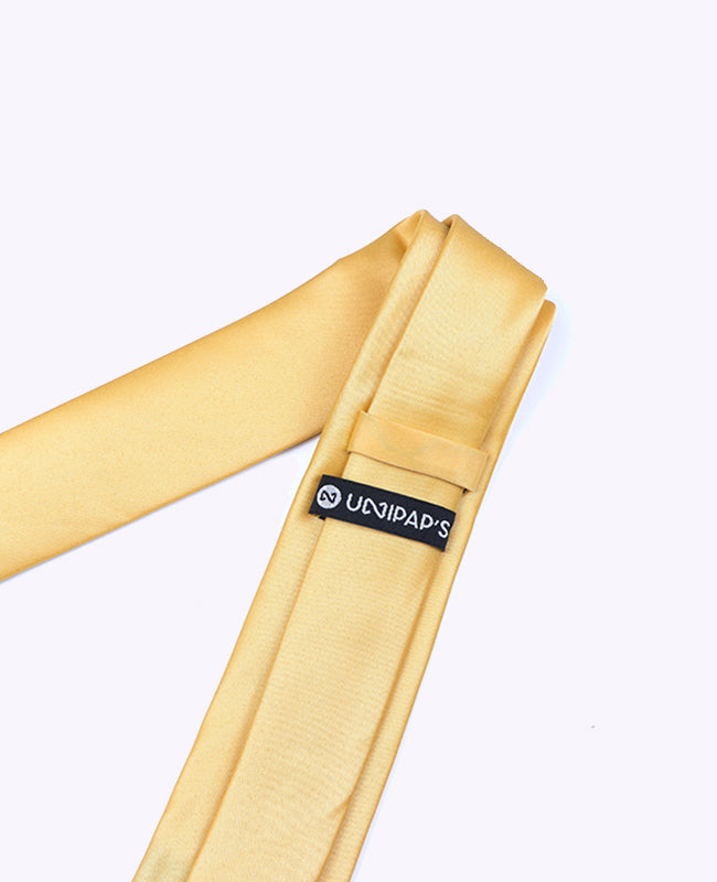 Gelbe Krawatte Nr. 1 Herren aus Polyester «Anatole»