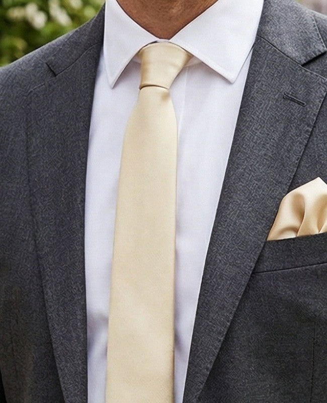 Krawatte Gold n°2 Herren aus Polyester «Jules»