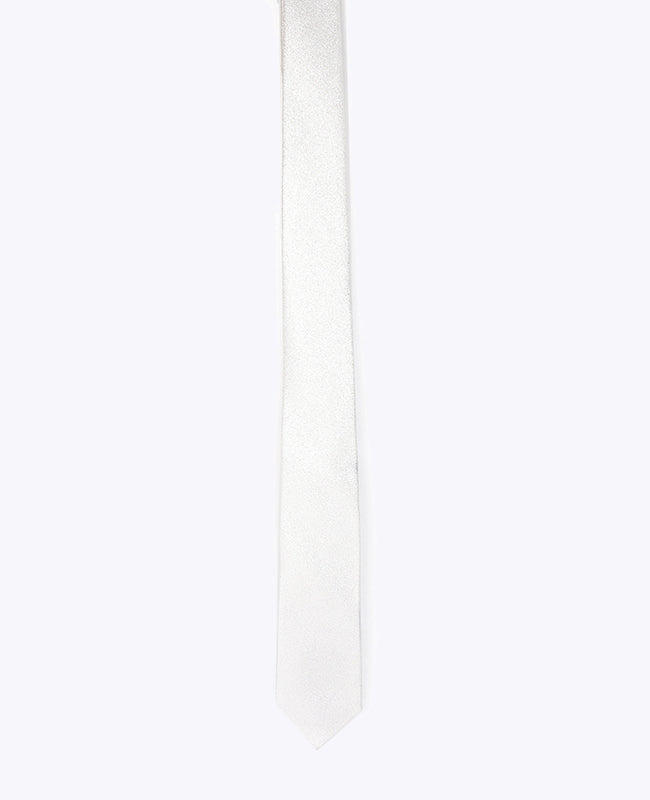 Krawatte mit Pailletten Silber n°1 Herren aus Polyester | Isidore - Unipap's