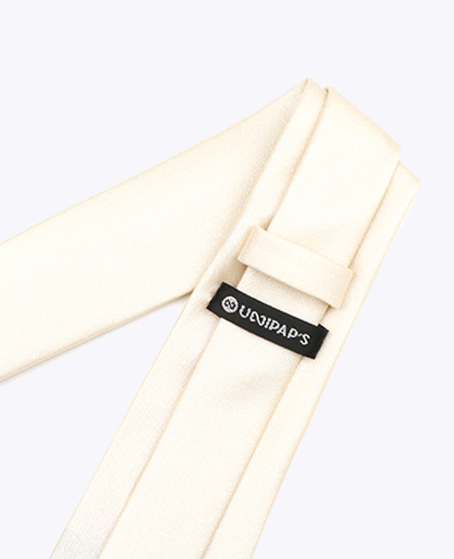 Glitzer-Krawatte Weiß Nr. 1 Herren Polyester | Armand - Unipap's