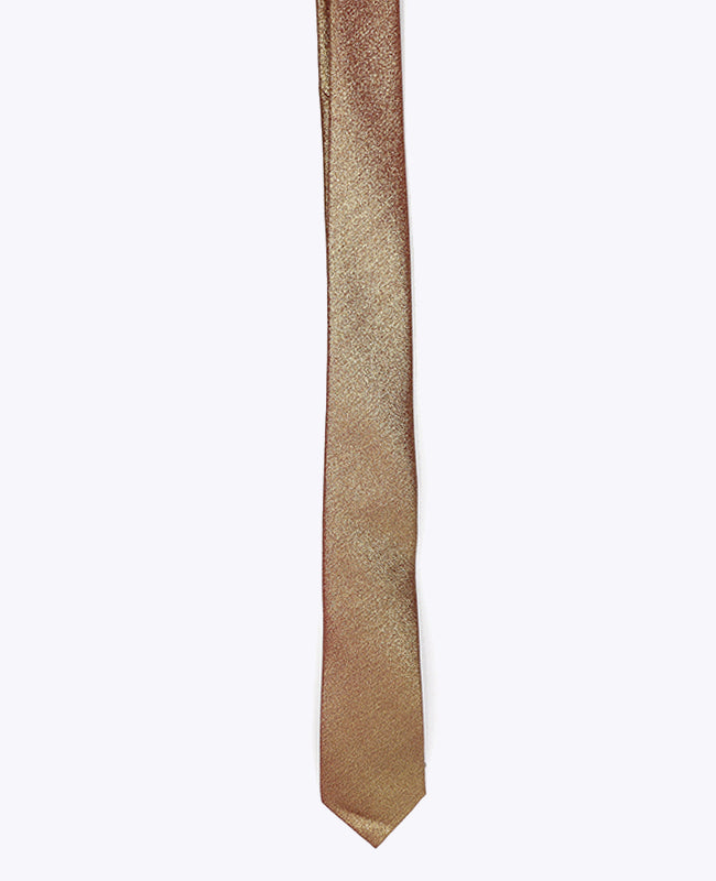 Krawatte Braun Glitzer Nr.2 Herren aus Polyester | Isidore - Unipap's