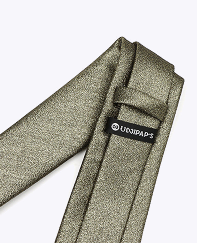 Krawatte mit Pailletten Schwarz n°3 aus Polyester «Isidore»