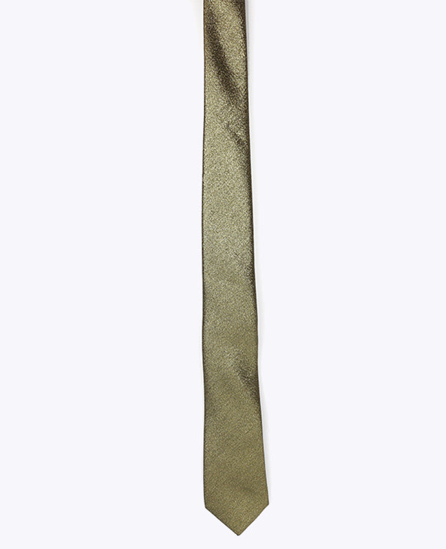 Krawatte mit Pailletten Schwarz n°3 aus Polyester «Isidore»
