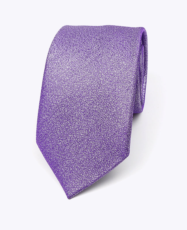 Krawatte mit Pailletten Violett n°2 Herren aus Polyester | Isidore - Unipap's