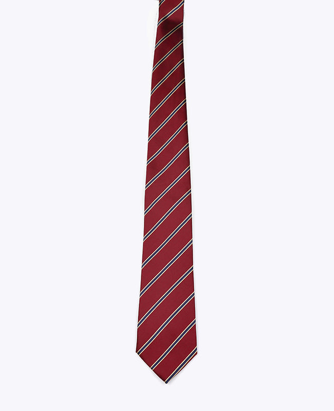 Krawatte Rot gestreift Herren Polyester «Edmond»