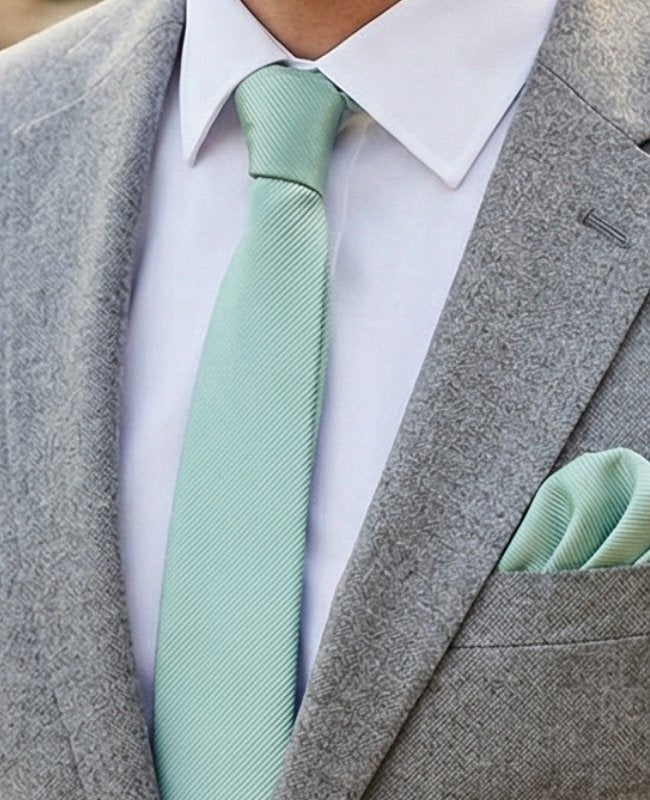 Krawatte Grün n°1 Herren aus Polyester «Lucien»