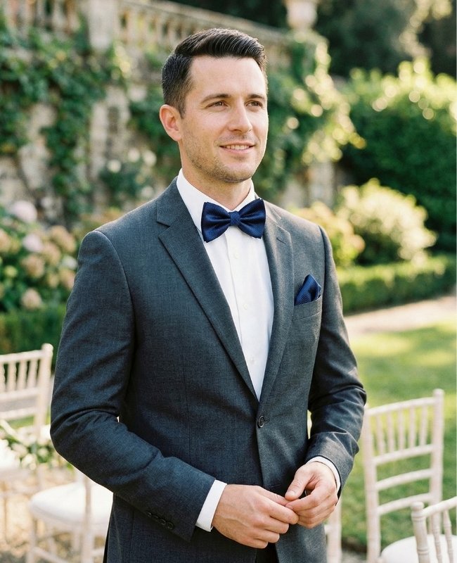 Noeud Papillon Bleu n°3 Homme en Polyester «Martin»