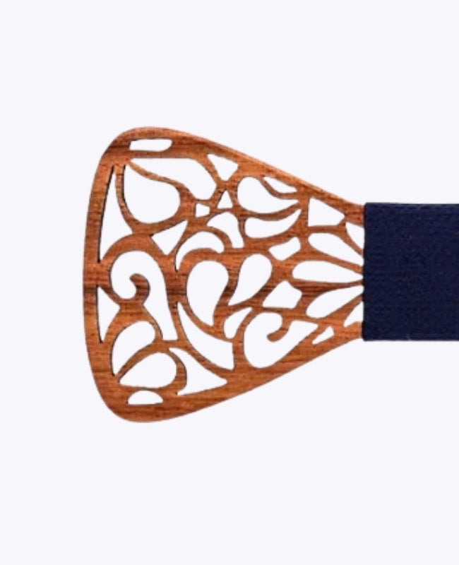 Noeud Papillon Bleu Homme en Bois «Hercule»