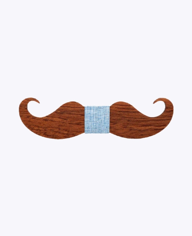 Fliege Blau Herren aus Holz „Hippolyte"