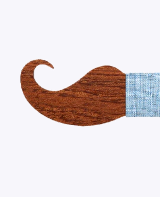 Fliege Blau Herren aus Holz „Hippolyte"
