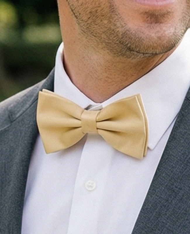 Fliege Gelb Nr. 2 Herren aus Polyester «Anatole»