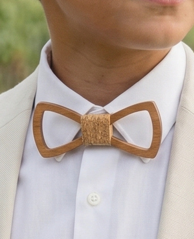 Noeud Papillon Liège Enfant en Bois «Émile»