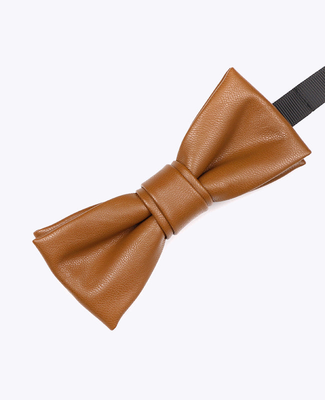 Fliege Braun n°1 Herren Leder «Achille»