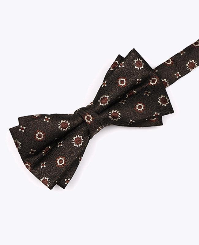 Fliege Braun Nr. 1 mit Muster Herren aus Polyester «Edmond»