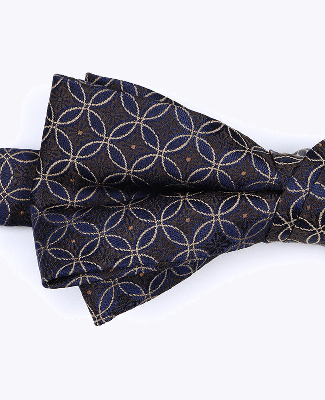 Fliege Braun Nr. 3 mit Muster Herren aus Polyester «Edmond»