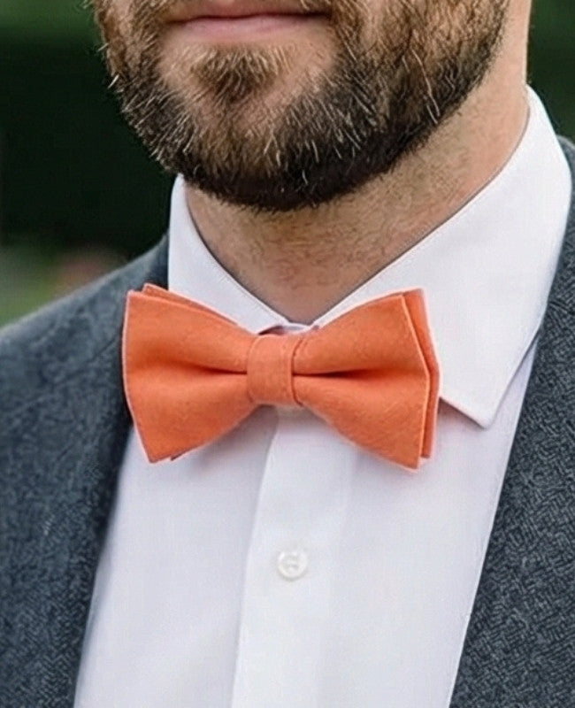 Fliege Orange Nr. 3 Herren aus Baumwolle «Oscar»