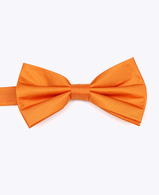 Fliege Orange Herren aus recyceltem Polyester «Marin»