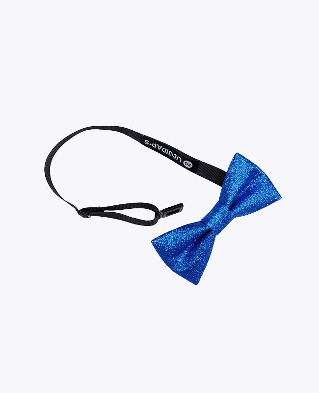Glitzer-Fliege Blau n°1 Kinder aus Polyester «Olive»