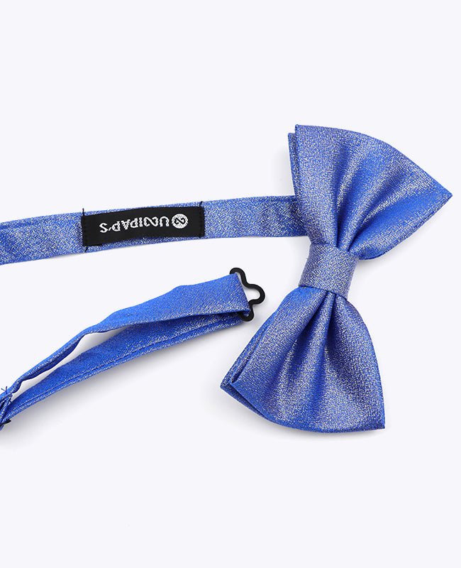 Glitzer-Fliege Blau n°2 Herren Polyester | Isidore - Unipap's