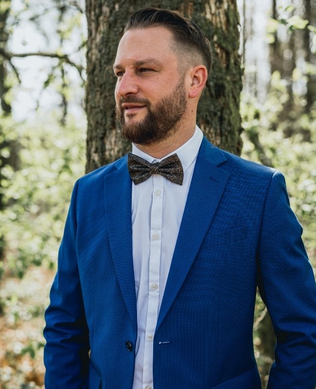 Fliege mit Pailletten Schwarz Nr. 2 Herren aus Polyester «Olive»