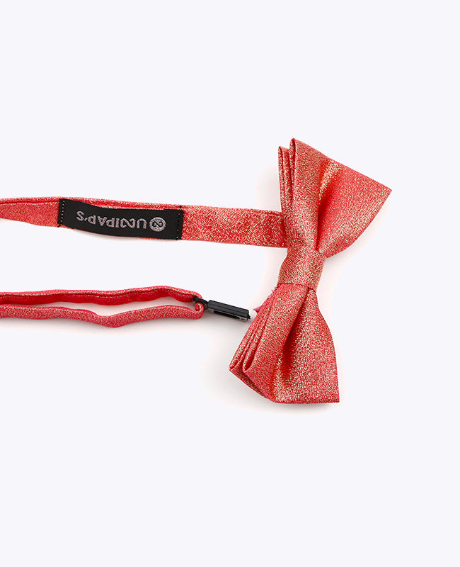 Glitzer-Fliege Rot n°2 Kinder Polyester | Isidore - Unipap's